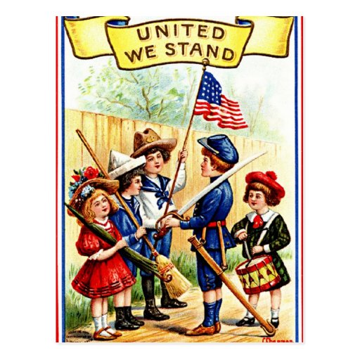Vintageindependence day vykort