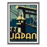 VintageJapan järnvägar Vykort