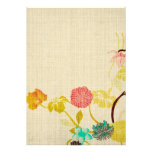 Vintagejapanen blommar inbjudan