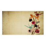 Vintagejapanen blommar visitkorten