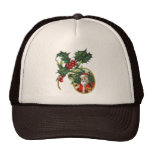 Vintagejärnek och jultomtenjul mesh kepsar