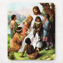 VintageJesus kärlekar Mousepad Musmatta