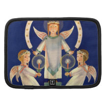 Vintagejul, skandinavisk Sanktt Lucia änglar Personlig Almanackor Av Folio