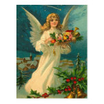 Vintagejulängel med leksaker vykort