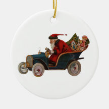 VintagejulSanta prydnad Juldekoration