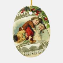 Vintagejultomtenprydnad Julgranskulor