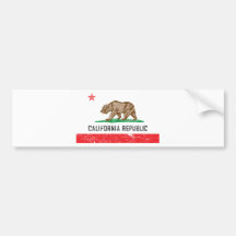 VintageKalifornien flagga Bildekal