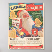 Vintagekamelcigarett som annonserar 1940 posters