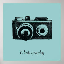Vintagekamera Affischer