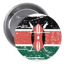 VintageKenya flagga Knappar