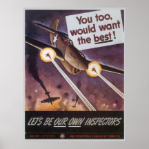 Vintagekrigaffisch från WWI och WWII