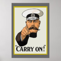 VintageLord Kitchener Bära På Poster