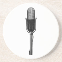 Vintagemikrofon Dryck Underlägg