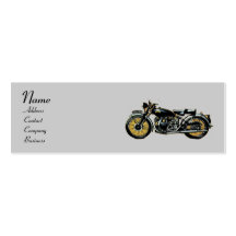VINTAGEMOTORCYKELMONOGRAM VISITKORT MALLAR
