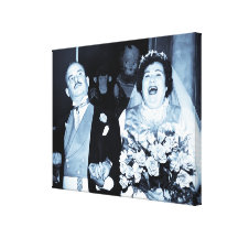 Vintagenygift personny gifta canvasduk med gallerikvalitet 