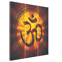 VintageOm-symbol Kanvastryck