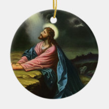 Vintagereligion, Jesus Kristus som ber, Gethsemane Julgransdekoration
