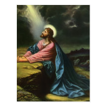 Vintagereligion, Jesus Kristus som ber, Gethsemane Vykort