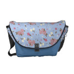 Vintagerosa rosblommönster kurir väskor