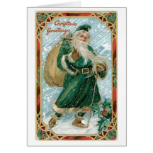 VintageSanta julkort