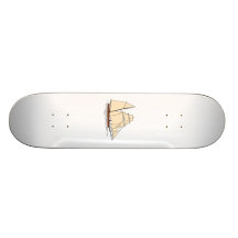 Vintagesegelbåt Skateboard Deck
