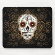 Vintagesockerskalle Mousepad Mus Mattor