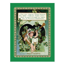 Vintagest patrick's dayvykort