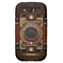 VintageSteampunk kamera #1C Samsung Galaxy S3 Fodraler