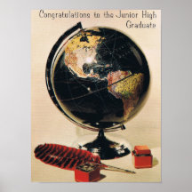 Vintagestudentenkort Print