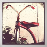 Vintagetrehjuling Affisch