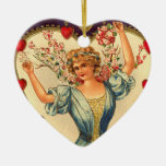 Vintagevalentinprydnad Juldekoration
