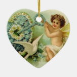 Vintagevalentinprydnad Julgransdekorationer