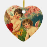 Vintagevalentinprydnad Julgransdekorationer
