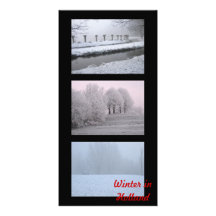 Vinter i Holland Anpassingsbara Fotokort