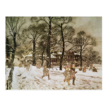 Vinter i Kensington trädgårdar Vykort