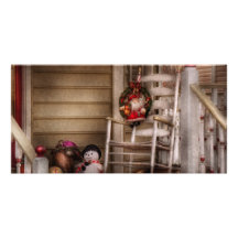 Vinter - Metuchen, NJ - väntande Santa Fotokort Mall