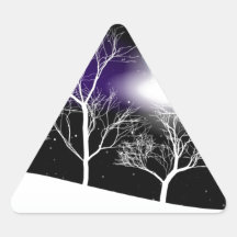 Vinterbakgrund Triangle Stickers
