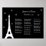 Vintern, i Paris att placera, kartlägger Print