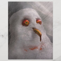 Vintern - snögubbe - vad är dig tittar custom flyer