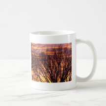 Vintersolnedgång Kaffe Kopp