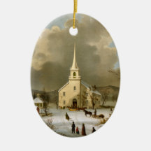 Vintersöndag i olden tider julgranskula