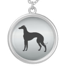 Vinthundhund i Silhouette Halsband