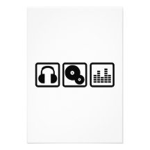 Vinyl för DJ-utjämnarehörlurar Personliga Tillkännagivande