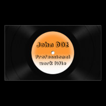 vinylrekord visitkort