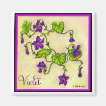 Violets vid S Ambrose Kylskåps Magneter