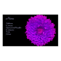 Violett blomma visit kort