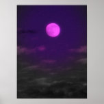 Violett måne print