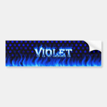 Violetta blått avfyrar och flammar bildekaldesign