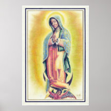 Virgen Mary av Guadalupe Print