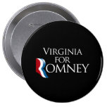 Virginia för Romney - .png Knappar Med Nål